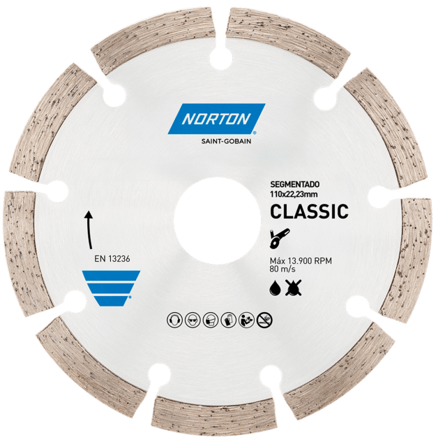 disco diamantado segmentado classic norton