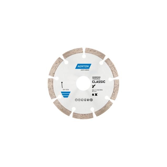 70184693465 - DISCO DIAMANTADO - SEGMENTADO - NORTON CLASSIC - 110x22,23mm