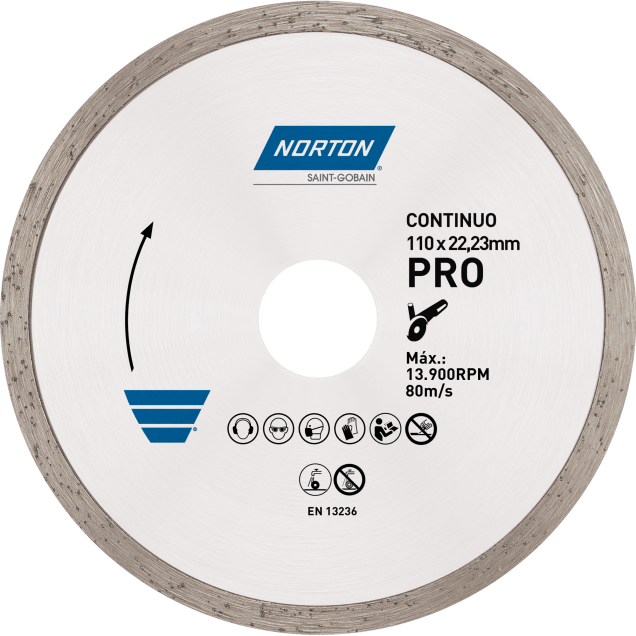 disco diamantado norton pro continuo