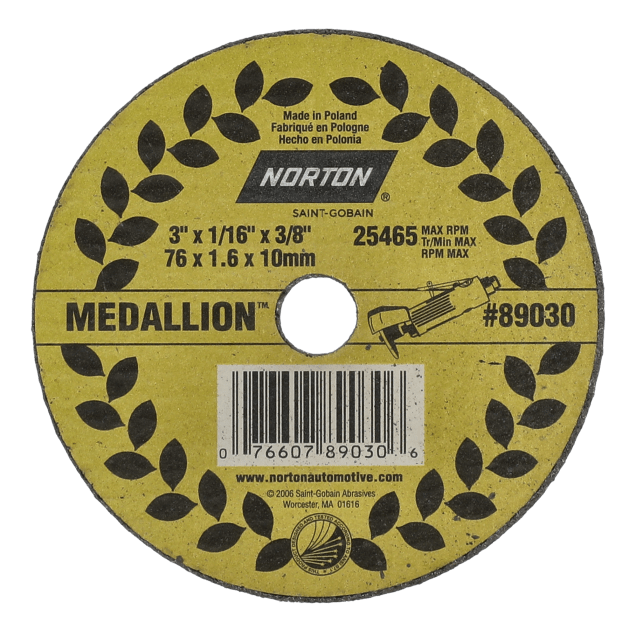 Norton Medallion SGZ CA Type 01/41 Small Diameter Cut-Off Wheel