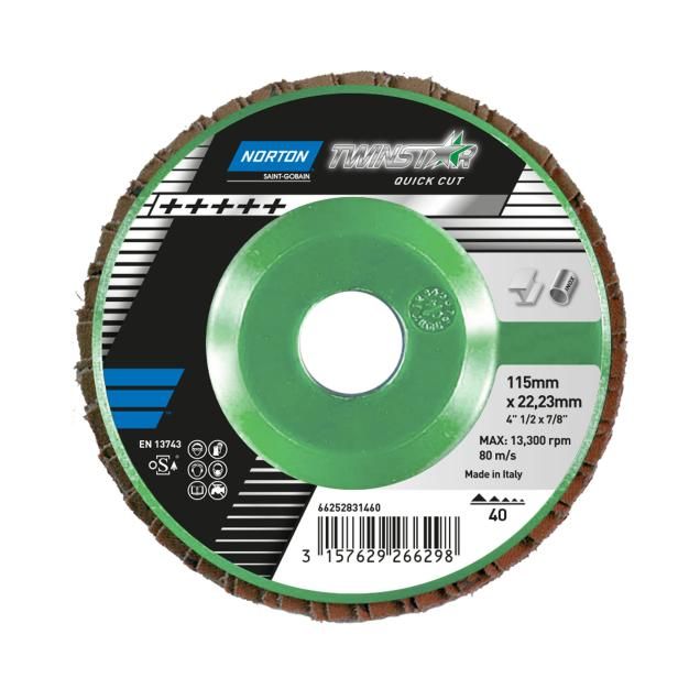 Coated Abrasive Flap Discs Norton Twinstar