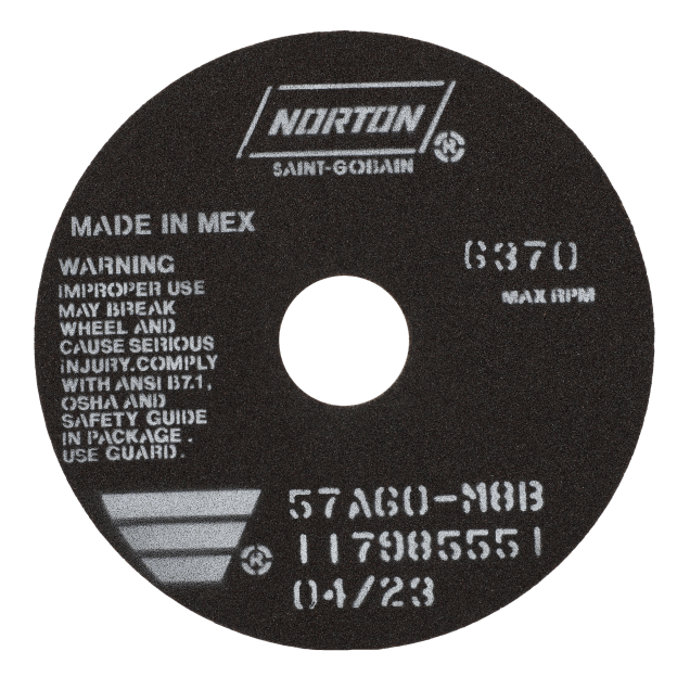 Norton B 57A AO Type 01/41 Non-Reinf Toolroom Cut-Off Wheel