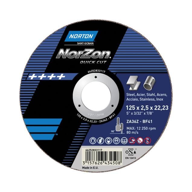 TW Angle Grinder Cut-Off-Cast Iron Norton NORZON QUICK CUT