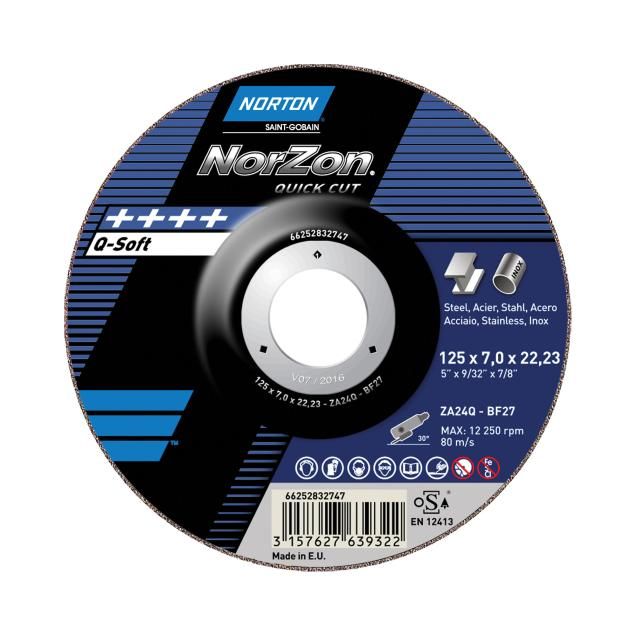 TW Angle Grinder Grinding-Inox Norton NORZON QUICK CUT