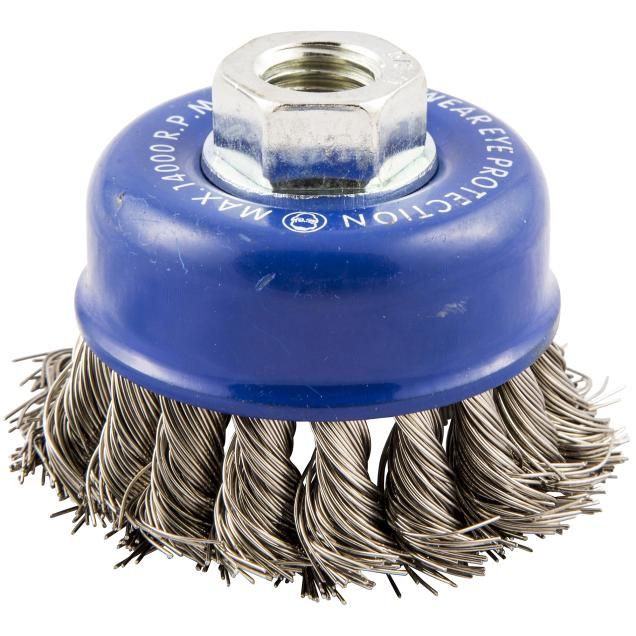 Norton Gemini Stainless Steel Standard Twist Knot Wire Cup Brush