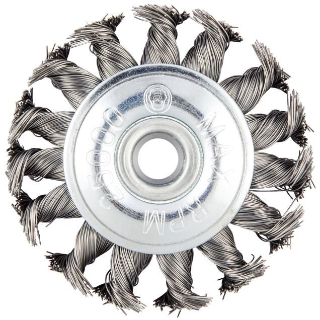 Norton Carbon Steel Standard Twist Knot Wire Arbor Mini Wheel