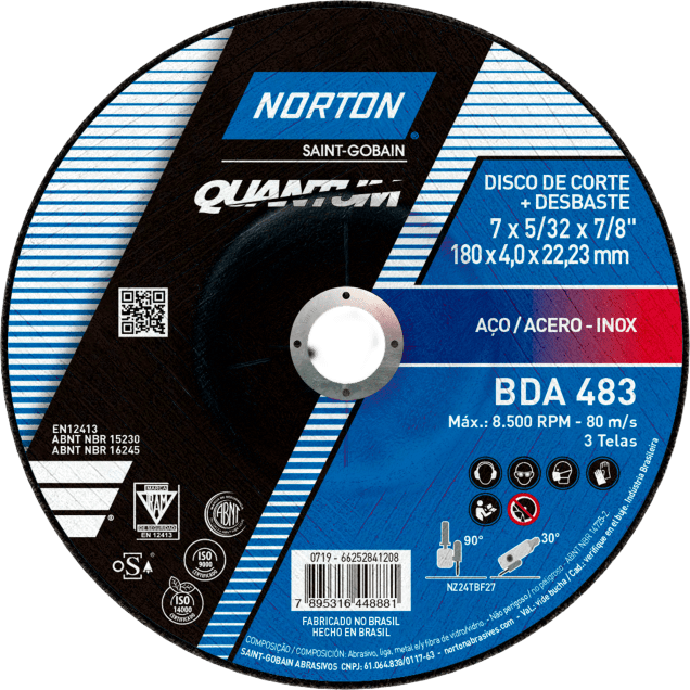 66252841208 180 x 4,0 x 22,23 Linha Quantum BHP Norzon dupla aplicacao BDA 483 Tipo 27 (Ang 1)