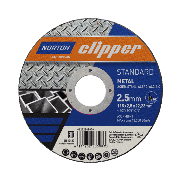 66252848876_ Norton Clipper Standard Thin Wheel_METAL_115x2,5x22,23mm
