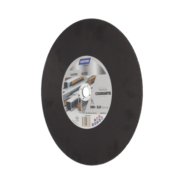 Metal flat cutting disc 350x3x25.4mm Norton BRICOLAGE COURANT for chop saws