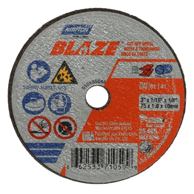 Norton Blaze SGZ CA Type 01/41 Small Diameter CutOff Wheel