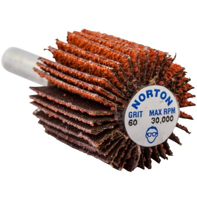 Norton Blaze R920 CA Coarse Grit Steel Shank Mini Flap Wheel