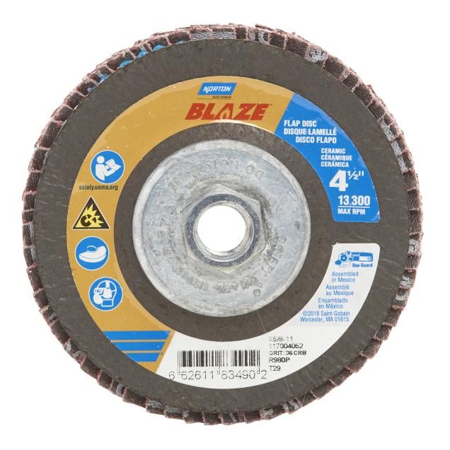 Norton Blaze R980P CA Coarse Grit Arbor Thread Fiberglass