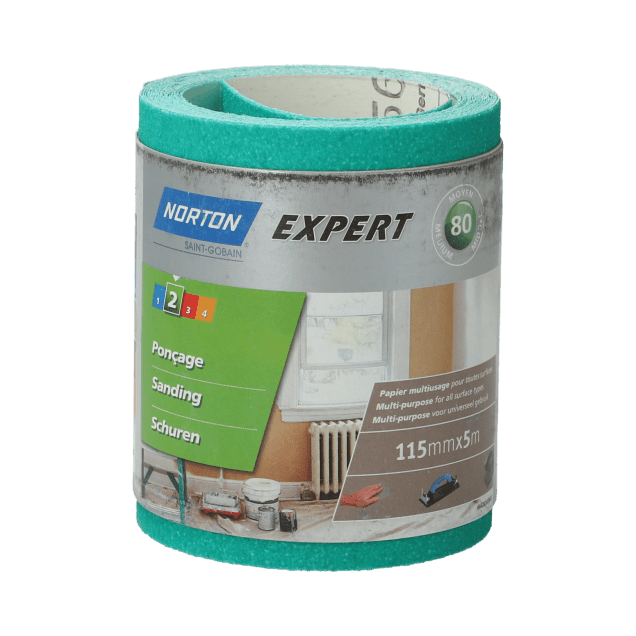 66623343047 Regular Rolls Norton-115x5m Grit 80