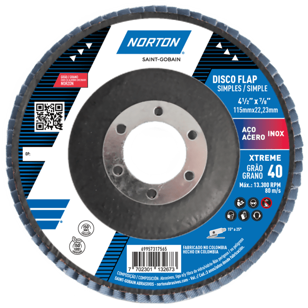 69957317564 DISCO FLAP XTREM  115X22 GR.040