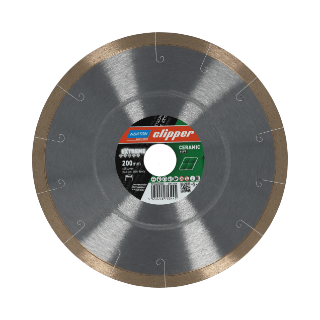 70184603234 Blades Norton Clipper-EXTREME CERAMIC SOFT-200-9x2