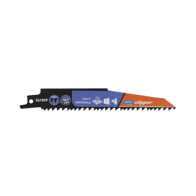 70184608365 Reciprocating Saw Blades Norton Clipper BIM CO8% S 610 VF 152x22x1.6