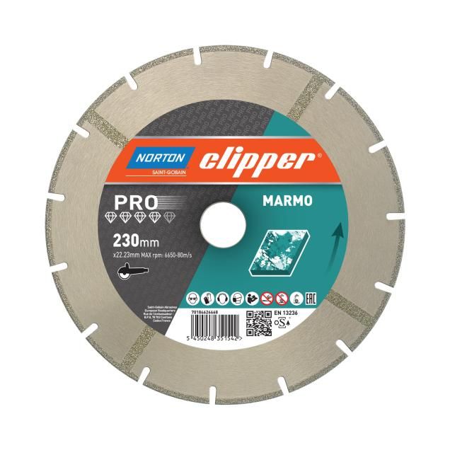 70184626668 Norton Clipper Pro Marmo 230mm Diamond Blade