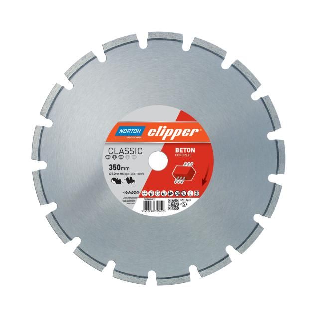70184626872 Norton Clipper Classic Beton Concrete 350mm Diamond Blade