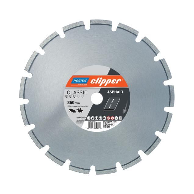70184626879 Norton Clipper Classic Asphalt 350mm Diamond Blade