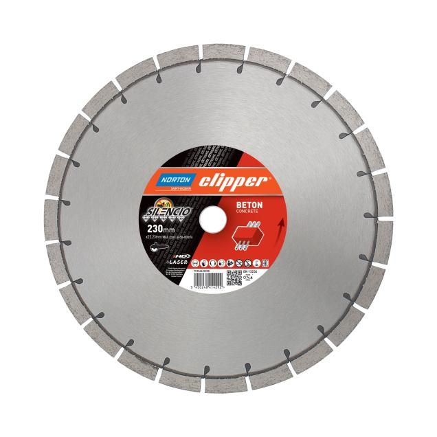 70184628997  Norton Clipper Silencio Beton Concrete 230mm Diamond Blade