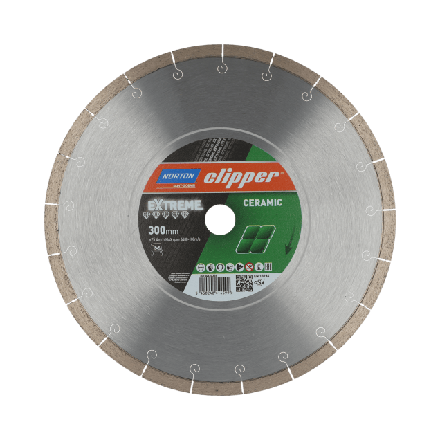 70184630334 Norton Clipper Diamond Blade EXTREME CERAMIC-300x25.4-9x2