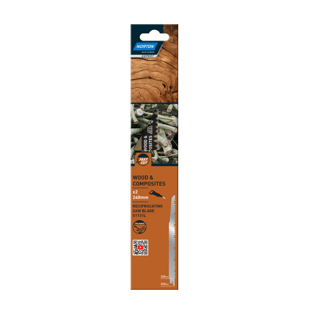 70184632238 Norton Expert RecipSaw Wood S1131L