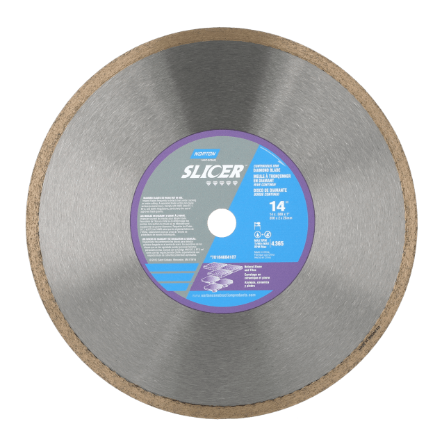 Norton Clipper Slicer Natural Stone Wet Continuous Rim
