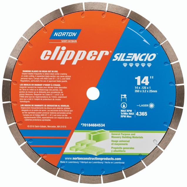 Norton Clipper Silencio iHD Critically Hard Wet Segmented