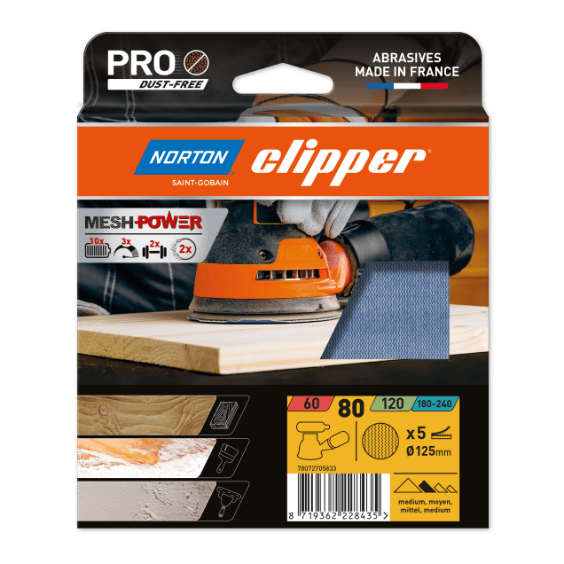 78072705833 Norton Clipper Discs 125mm G80 MESHPOWER PRO 2023