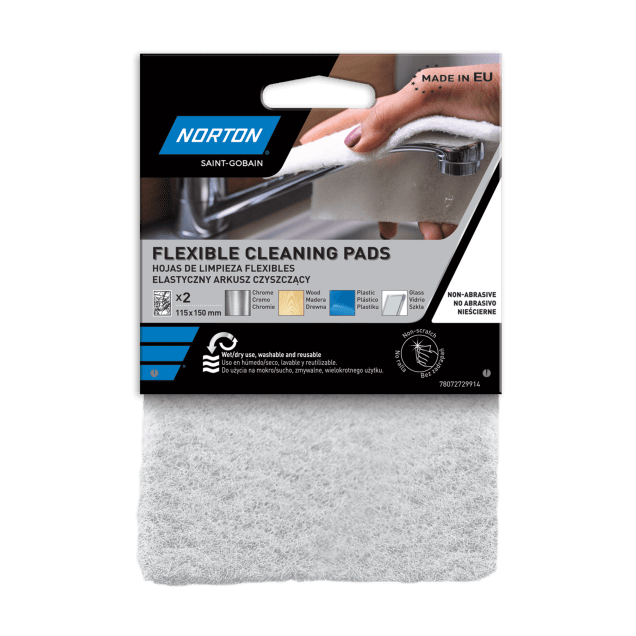 78072729914 Norton Non-Woven Cleaning HandPad White