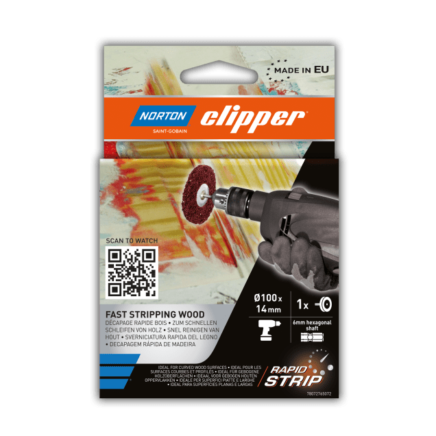 Clipper Drill Non-Woven Rapid Strip Wheel (Drill) – Wood