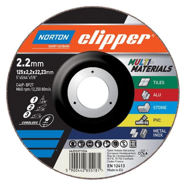 C46P-125x2.2x22.23-T27 NOR-Clipper 123 M