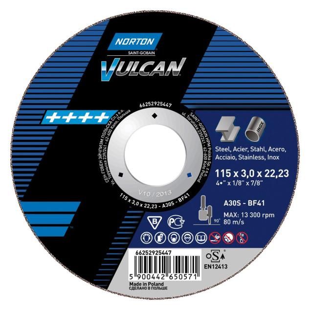A46S-115x1.6x22.23-T41 NOR-Vulcan