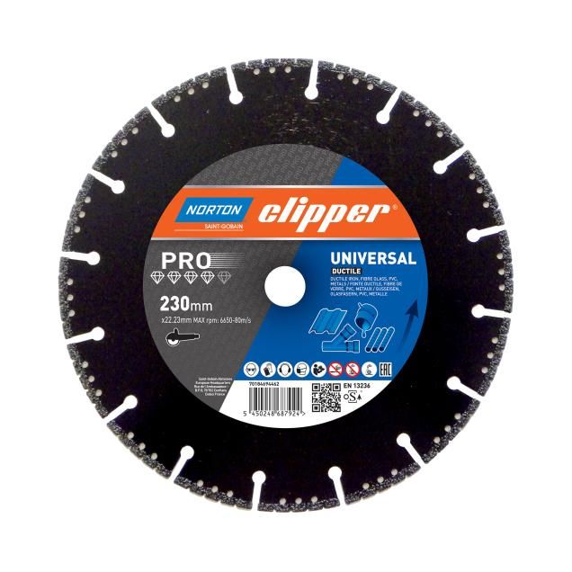 Norton Clipper Pro Universal Ductile Diamond blade
