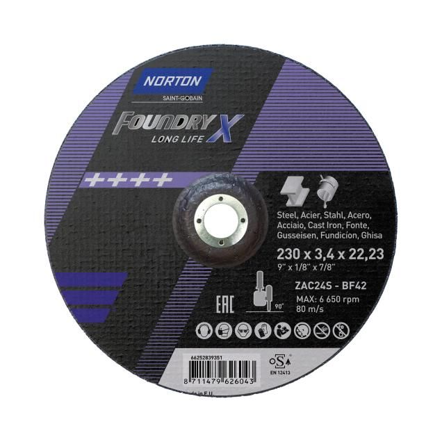 Norton Foundry X  230mm Thin wheel Type 42