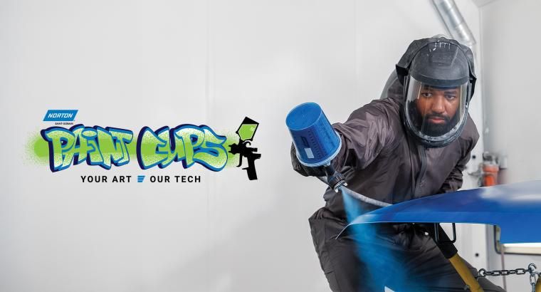 paint cup application with logo