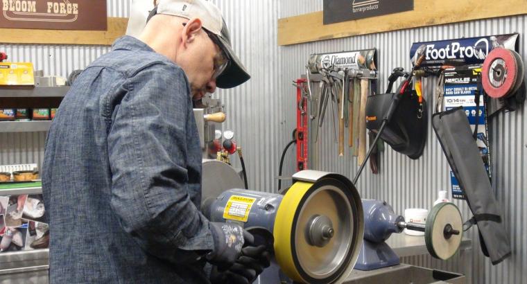 farriers surprising solution grinding horseshoe