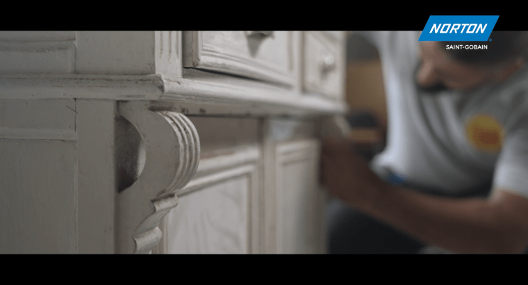 Buffet bois avant renovation