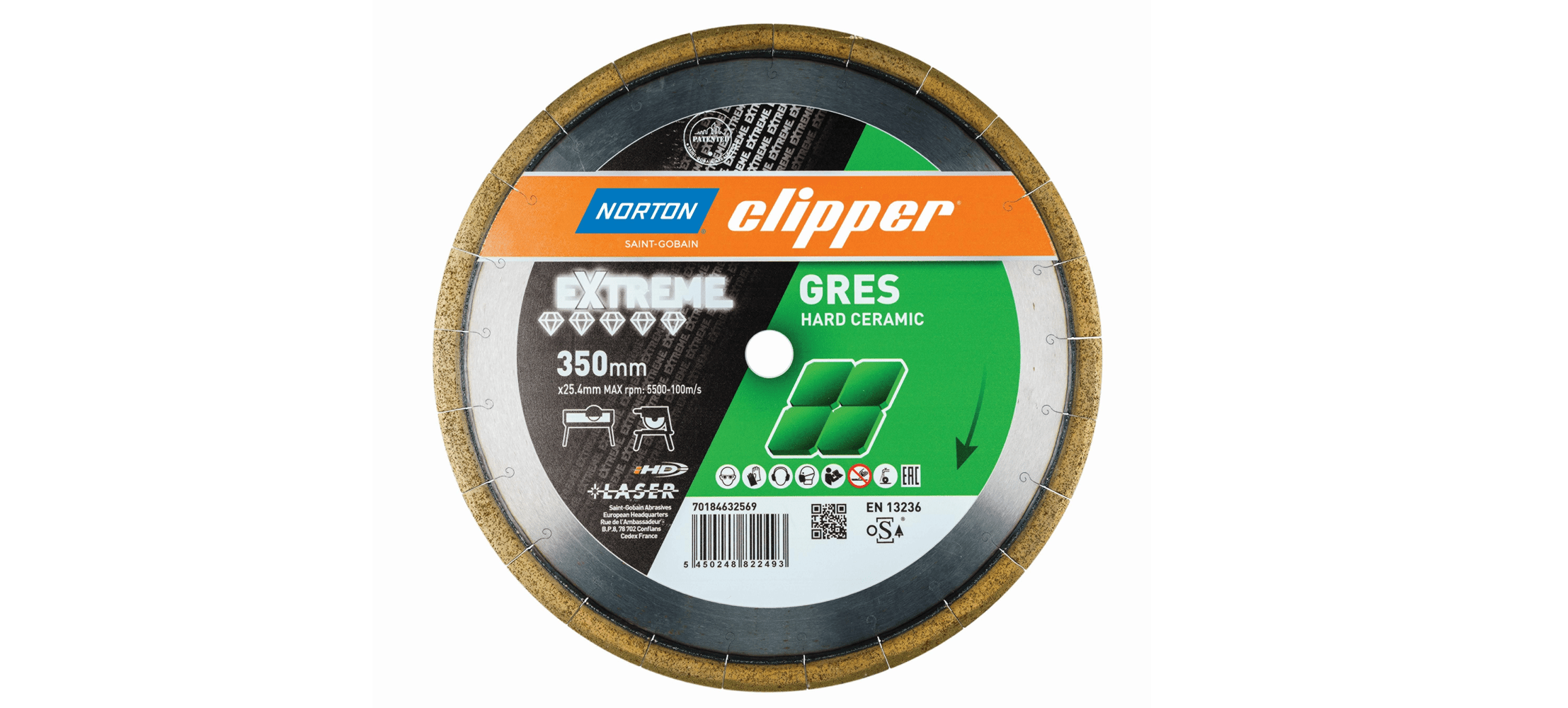 Norton Clipper Extreme Gres Diamantzaagbladen