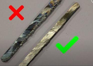Verbrennung eines Metallteils