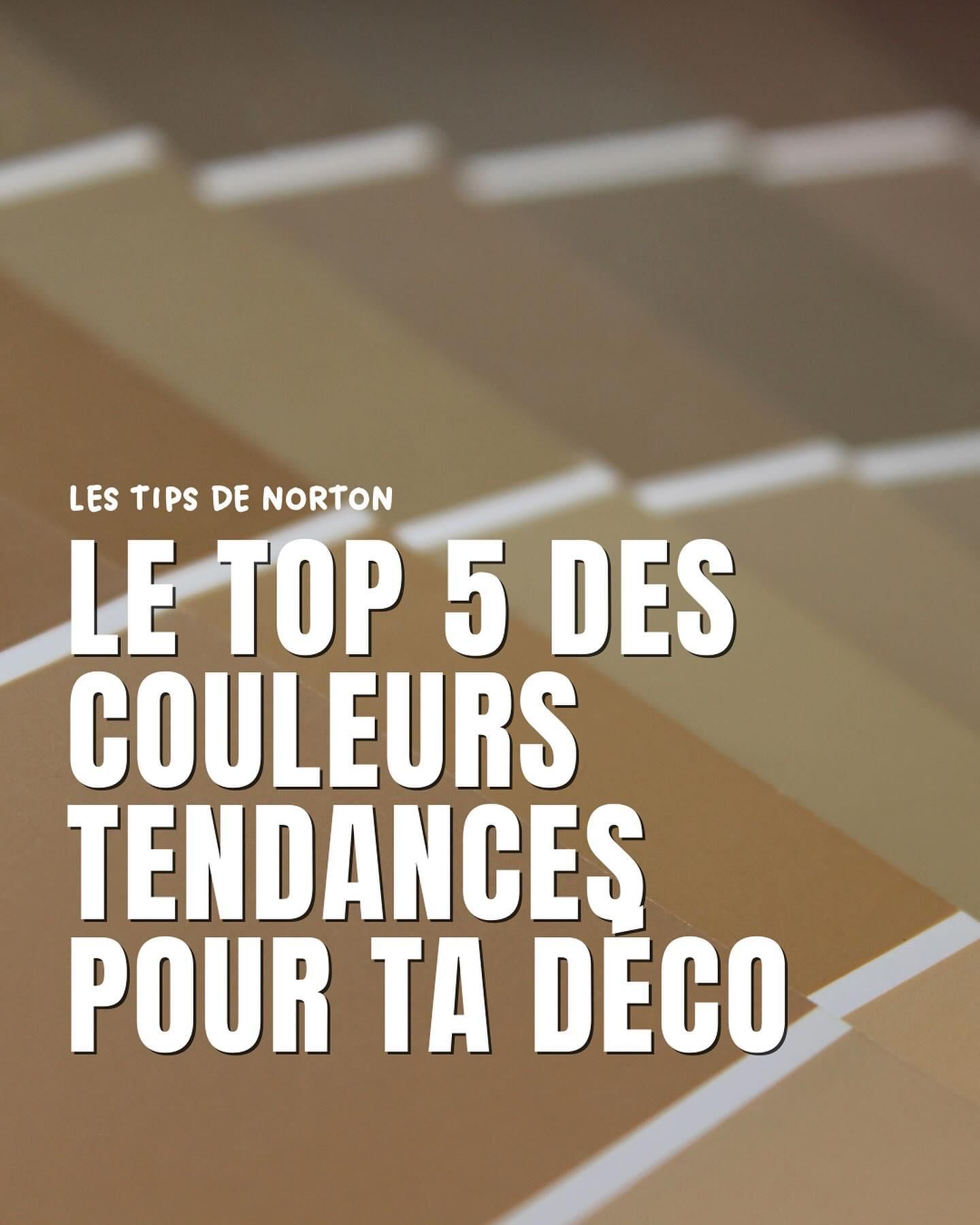 Le top 5 des couleurs tendances