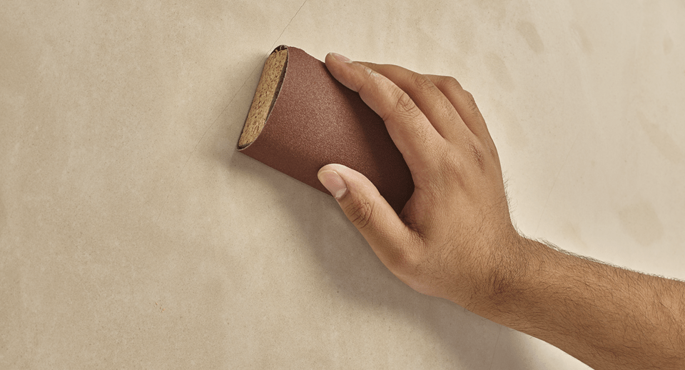 sanding plaster