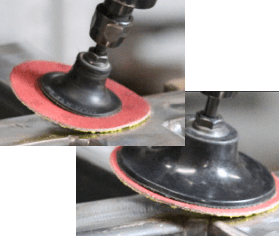 Back-up pad flex
