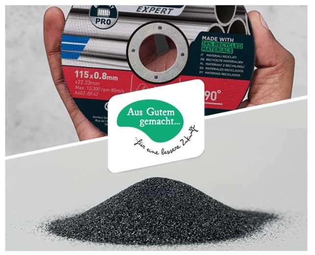 Trenn- und Schruppscheiben aus recycelten Materialien 