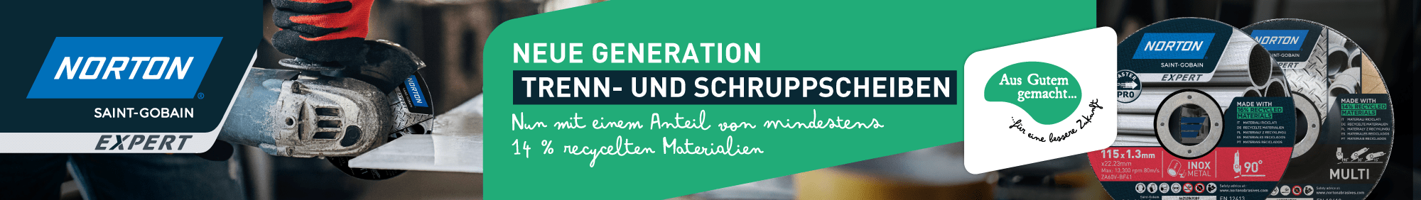  Neue Generation Trenn- und Schruppscheiben