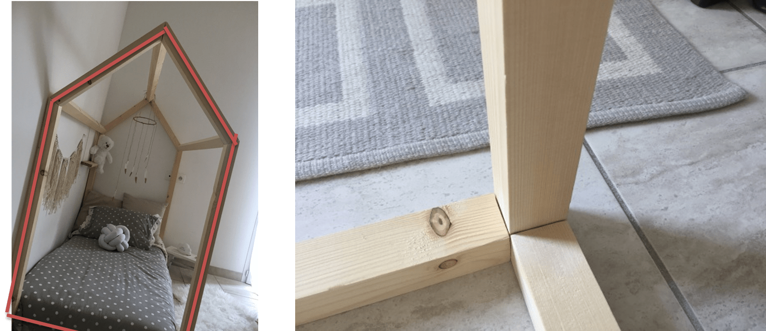Assemblage du lit cabane