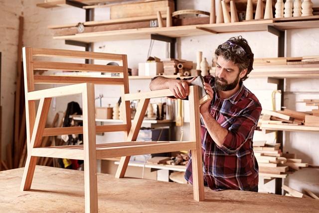 Mand sanding chair iStock_000087208411_cropped