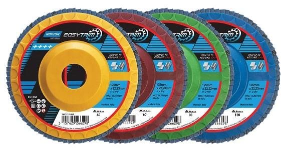 easytrim colour coded flap discs