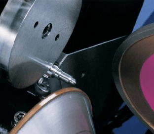 Pinch grinding opposing wheel set-up