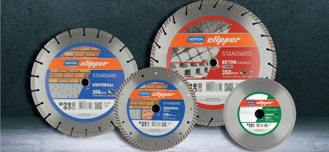 Norton Clipper Standard diamond blades range